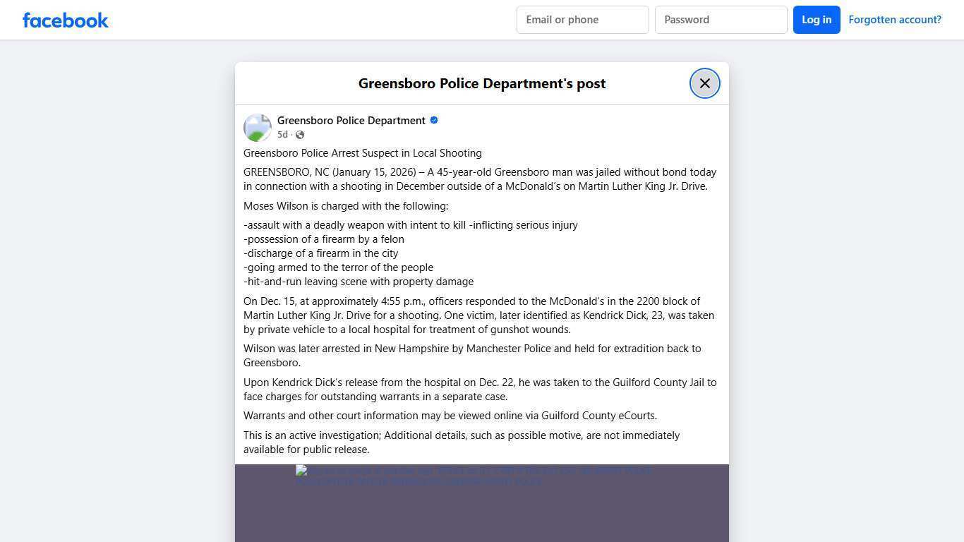 Greensboro Police Arrest... - Greensboro Police Department | Facebook